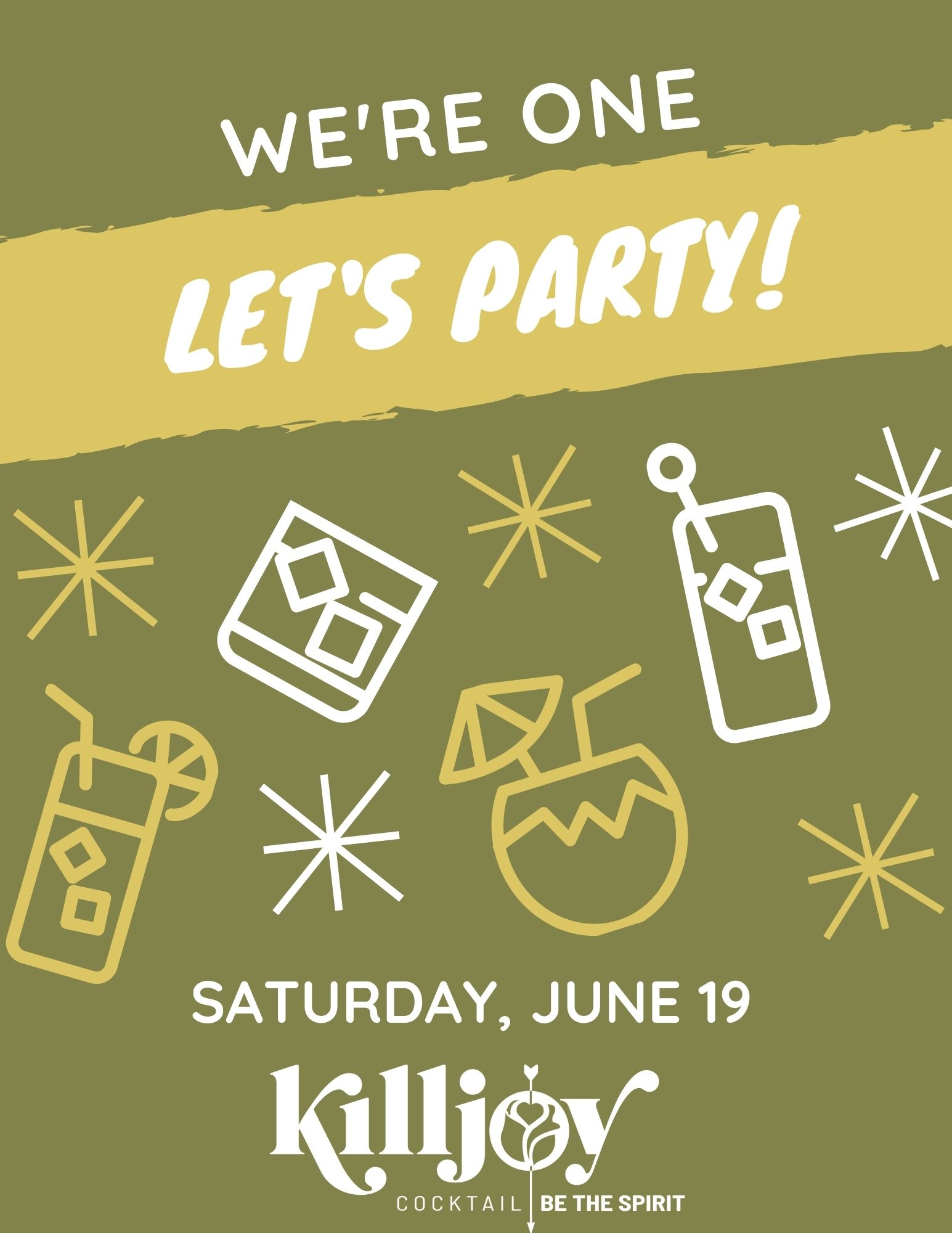 first anniversary party at killjoy