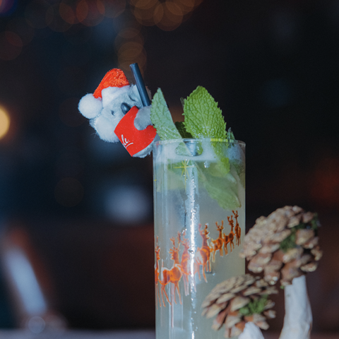 Miracle Pop Up Drink With a Christmas Straw at Killjoy